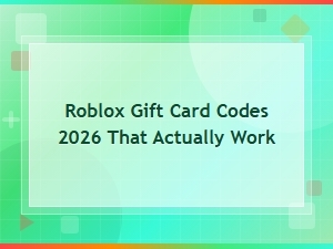 Roblox Gift Card Codes That Actually Work