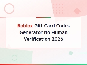Free Roblox Gift Card Codes Generator No Human Verification 2026